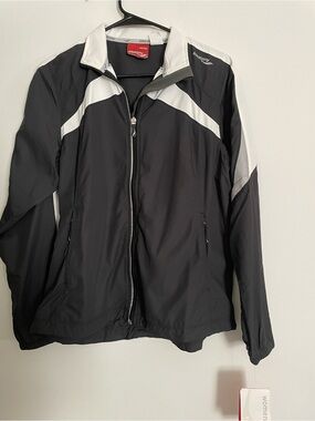 Saucony Ethereal Black & White Lightweight Athletic Jacket M
